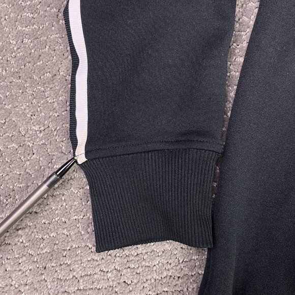 Vintage Adidas Full Zip Hooded Track Jacket Hoodie Men's Small Black Firebird - Picture 7 of 12